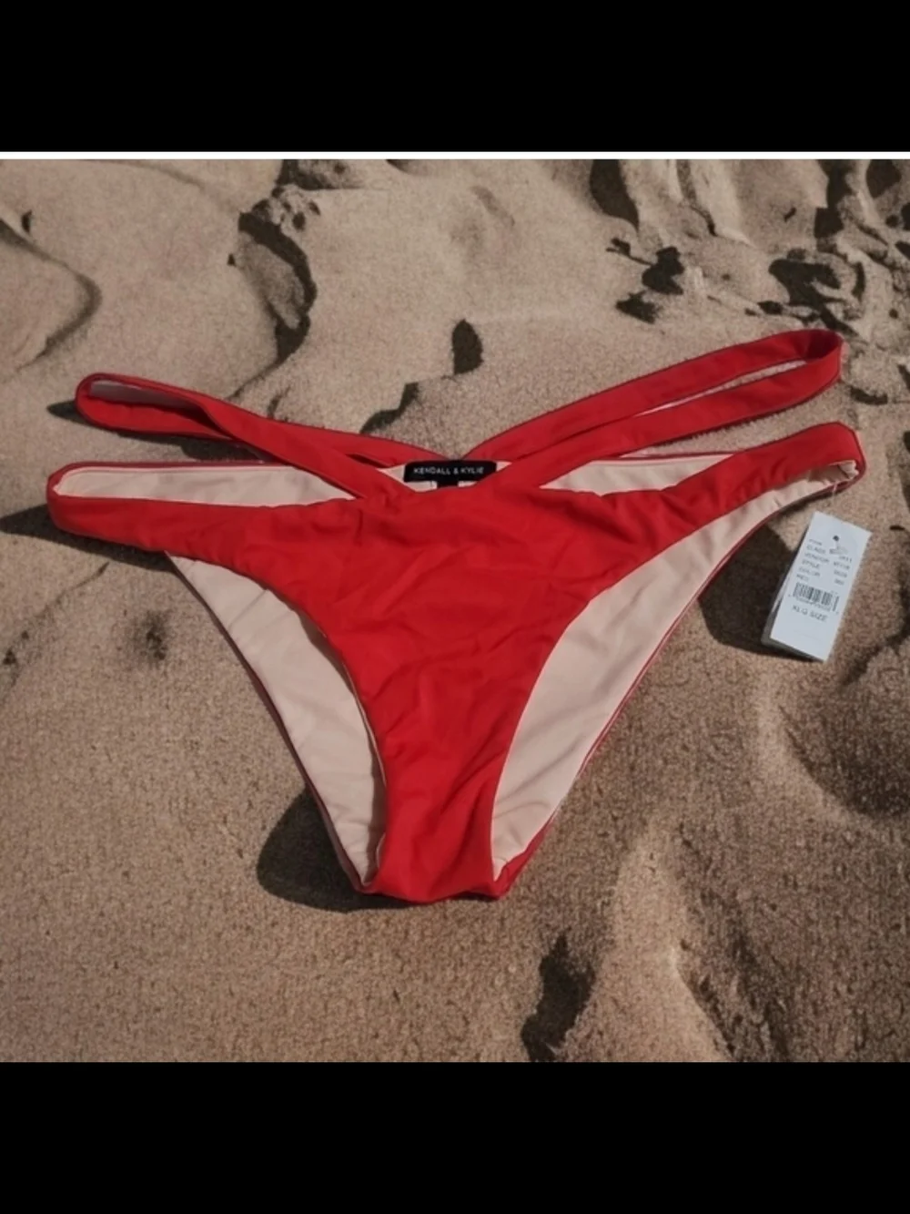 Kendall & Kylie Red Low-Rise Bikini Bottom